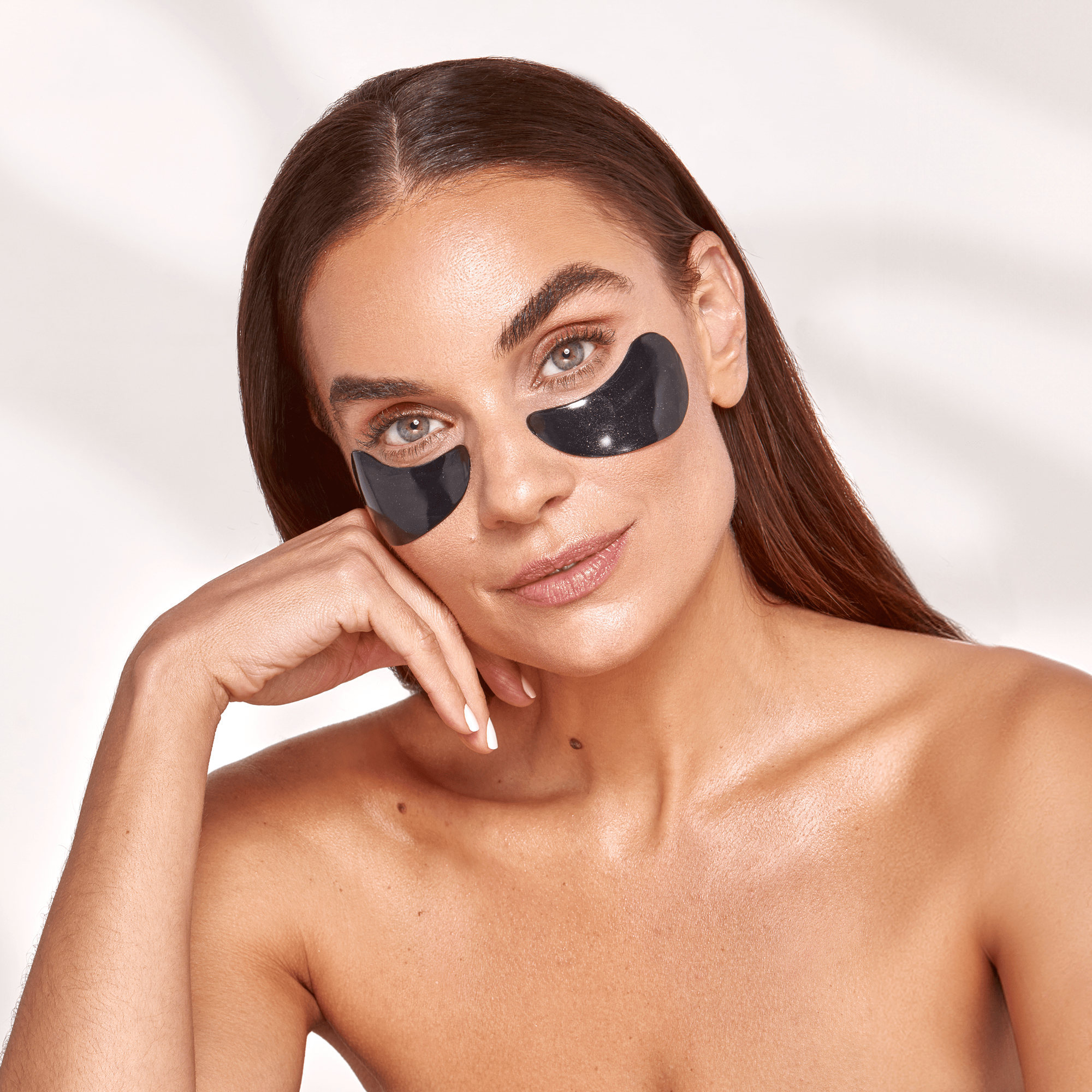 Celestial Black Diamond Eye Mask Model