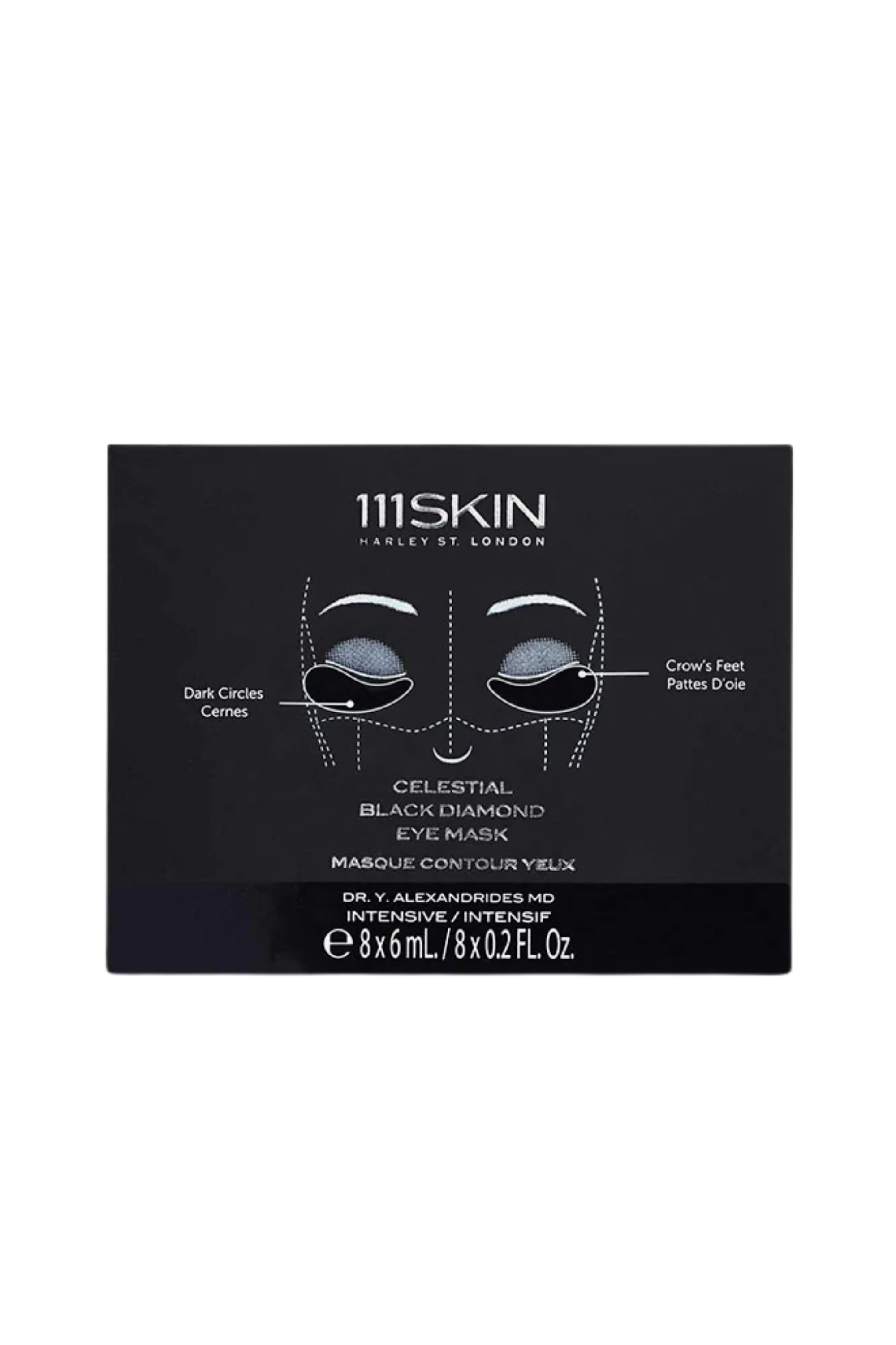 Celestial Black Diamond Eye Masks (Box of 8)